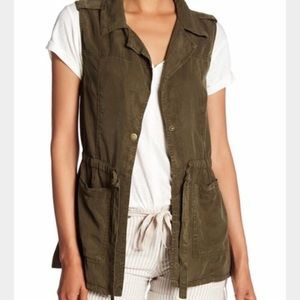 Sanctuary Anorak Olive Green Vest